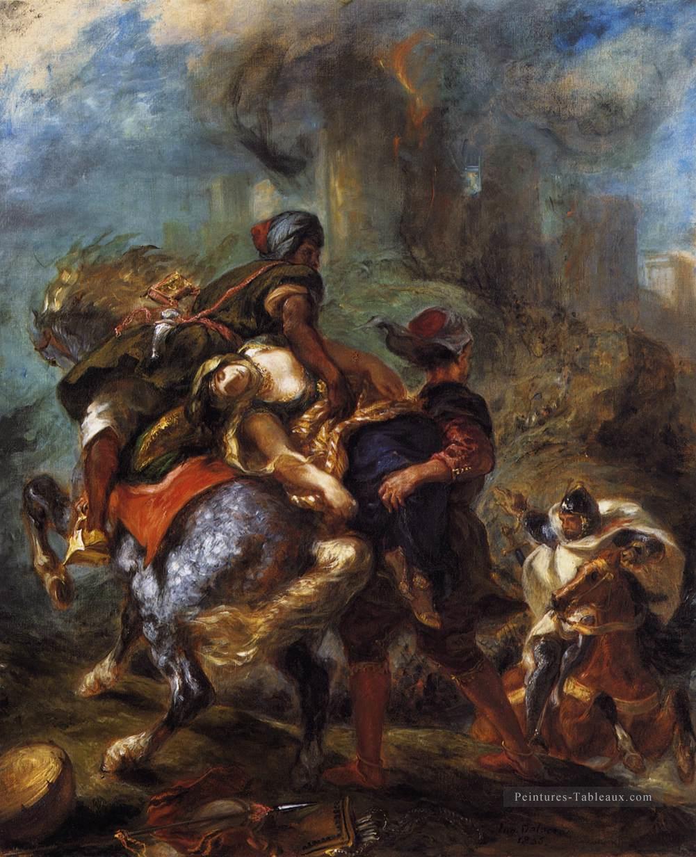 L’Enlèvement de Rebecca romantique Eugène Delacroix Peintures à l'huile